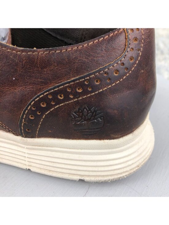 Timberland Men\'s Size 10.5 Franklin Park Brogue Brown Leather Oxfords A22PC main image 9